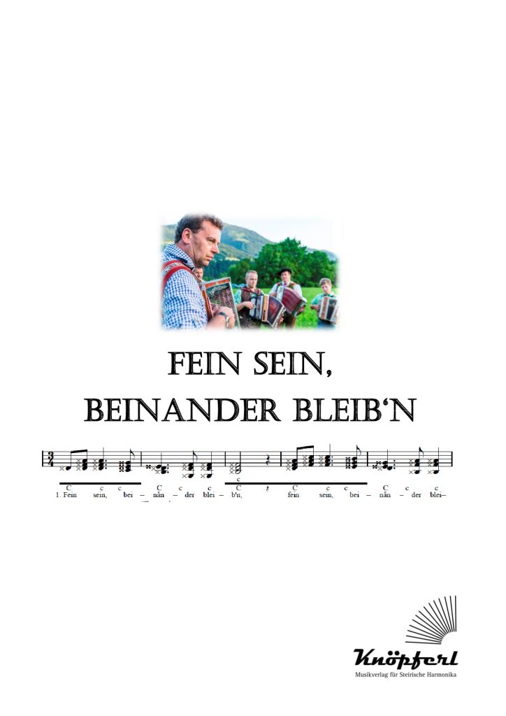 FEIN SEIN, BEINANDER BLEIB’N Knöpferl FEIN SEIN, BEINANDER BLEIB’N Knöpferl