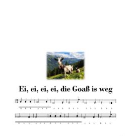 EI, EI, EI, EI, DIE GOASS IS WEG
