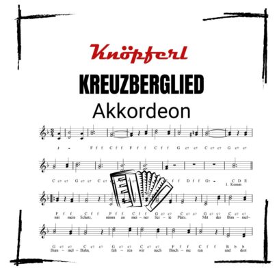 KREUZBERGLIED Walzer AKKORDEON