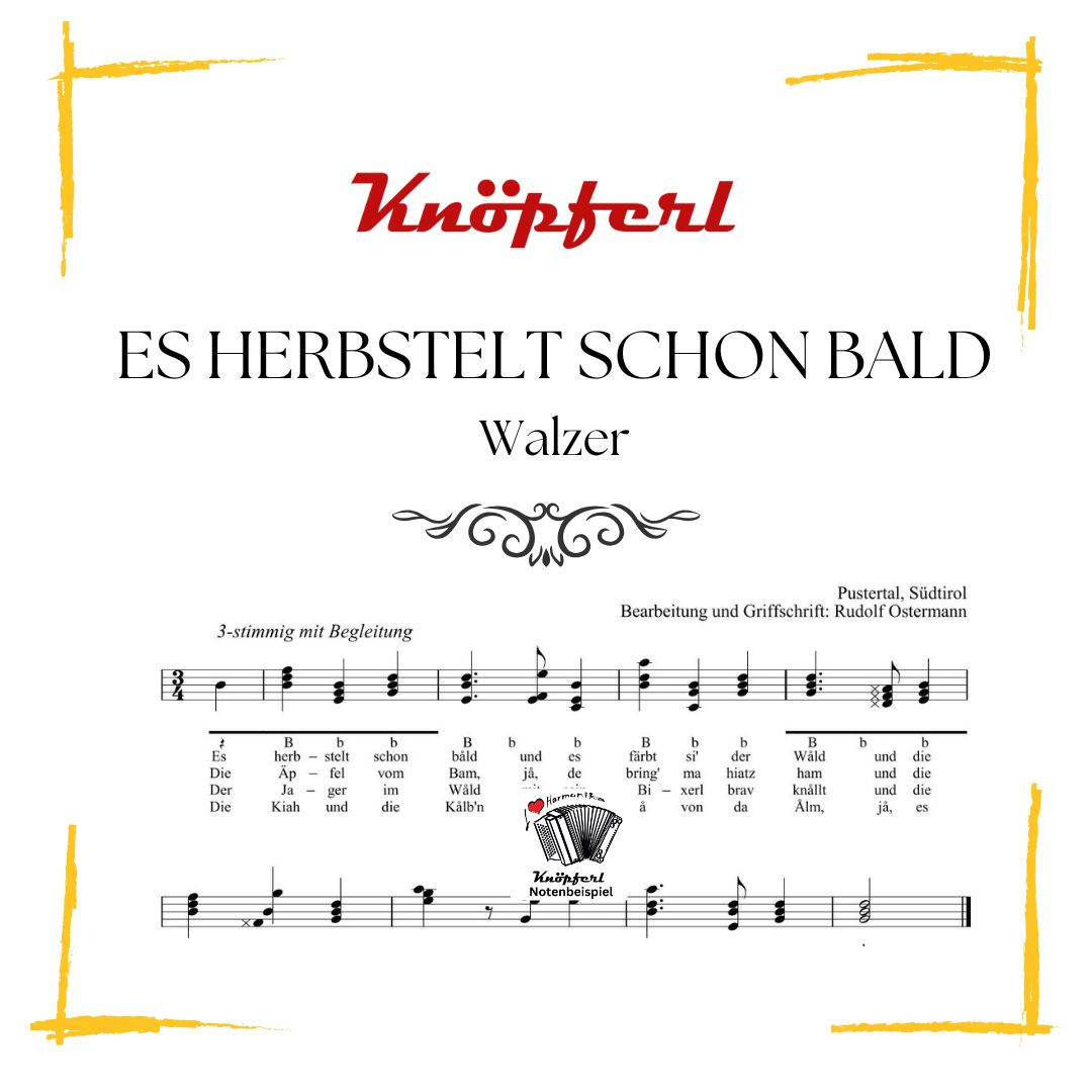 ES HERBSTELT SCHON BALD Walzer