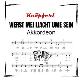 WERST MEI LIACHT UME SEIN Akkordeon