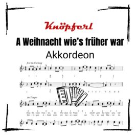 A WEIHNACHT, WIE'S FRÜHER WAR Akkordeon